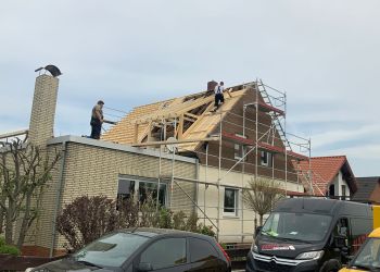 Einfamilienhaus rot
