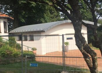 Garageneindeckung Winkelstehfalz rund
