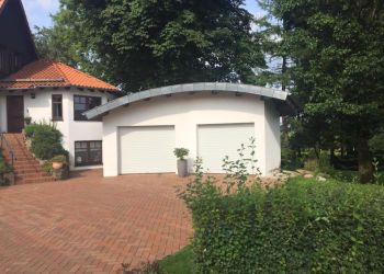 Garageneindeckung Winkelstehfalz rund