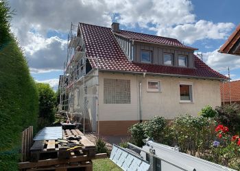Einfamilienhaus rot